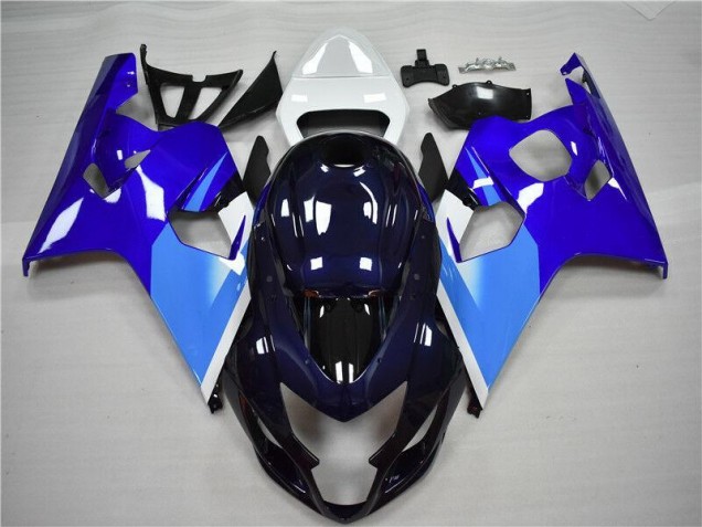 Azul Blanco Kits Completo Carenado Moto ABS Suzuki GSXR 600 / 750 K4 2004-2005 Azul Blanco Kits Completo Carenado Moto ABS Suzuki GSXR 600 / 750 K4 2004-2005