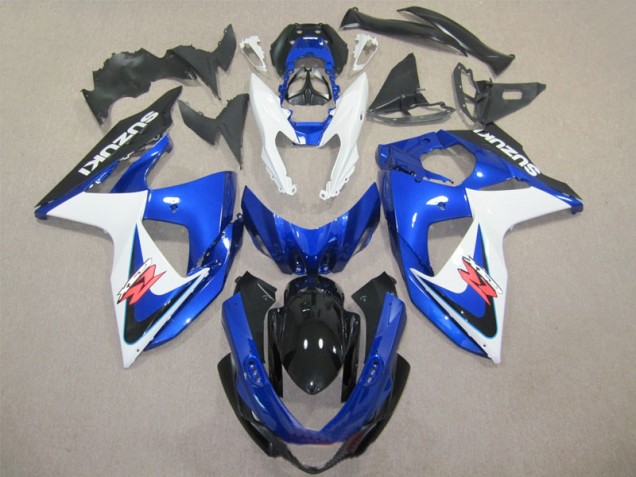 Azul Blanco Kits Completo Carenado Moto Suzuki GSXR 1000 K9 2009-2016 Azul Blanco Kits Completo Carenado Moto Suzuki GSXR 1000 K9 2009-2016