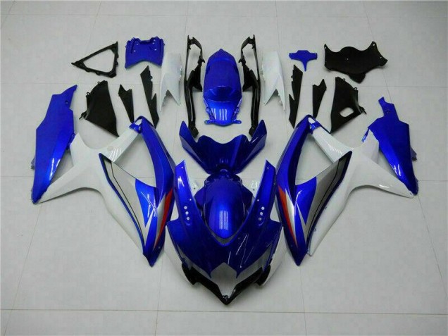 Azul Blanco Kits Completo Carenado Moto Suzuki GSXR 600 / 750 K8 2008-2010 Azul Blanco Kits Completo Carenado Moto Suzuki GSXR 600 / 750 K8 2008-2010
