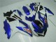 Azul Blanco Moto Plástica Suzuki GSXR 600 / 750 K8 2008-2010 Azul Blanco Moto Plástica Suzuki GSXR 600 / 750 K8 2008-2010
