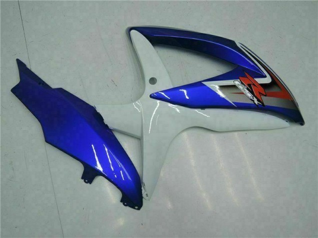 Azul Blanco Moto Plástica Suzuki GSXR 600 / 750 K8 2008-2010 Azul Blanco Moto Plástica Suzuki GSXR 600 / 750 K8 2008-2010