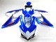 Azul Blanco Moto Plástico Suzuki GSXR 600 / 750 K8 2008-2010 Azul Blanco Moto Plástico Suzuki GSXR 600 / 750 K8 2008-2010