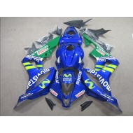 Azul Blanco Movistar Carenado Moto Honda CBR 600 RR 2007-2008