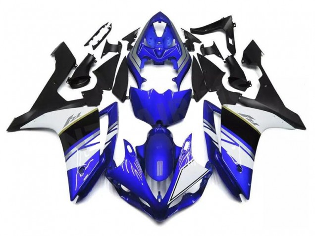 Azul Blanco Negro ABS Carenado Motocicleta Yamaha R1 2004-2006 Azul Blanco Negro ABS Carenado Motocicleta Yamaha R1 2004-2006