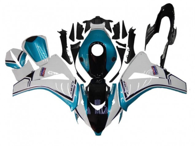 Azul Blanco Negro Carenado Moto Honda CBR 1000 RR 2008-2011 Azul Blanco Negro Carenado Moto Honda CBR 1000 RR 2008-2011