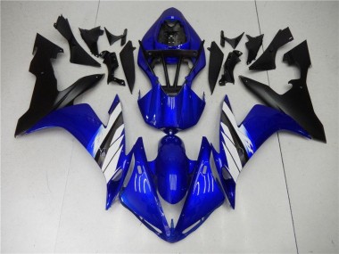 Azul Blanco Negro Inyección Kits Carenado Moto Yamaha R1 2004-2006
