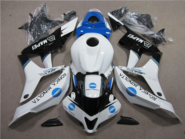 Azul Blanco Negro Konica Minolta MAPEI Carenado Moto Honda CBR 600 RR 2007-2008 Azul Blanco Negro Konica Minolta MAPEI Carenado Moto Honda CBR 600 RR 2007-2008