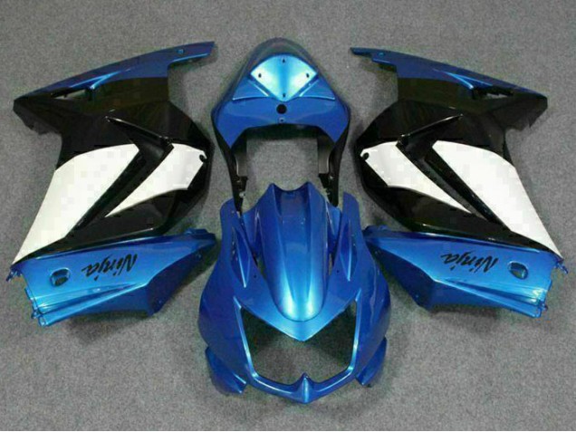Azul Blanco Negro Ninja ABS Moto Plástica Kawasaki EX250 2008-2012