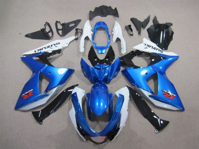 Azul Blanco Plástica Moto Suzuki GSXR 1000 K9 2009-2016 Azul Blanco Plástica Moto Suzuki GSXR 1000 K9 2009-2016