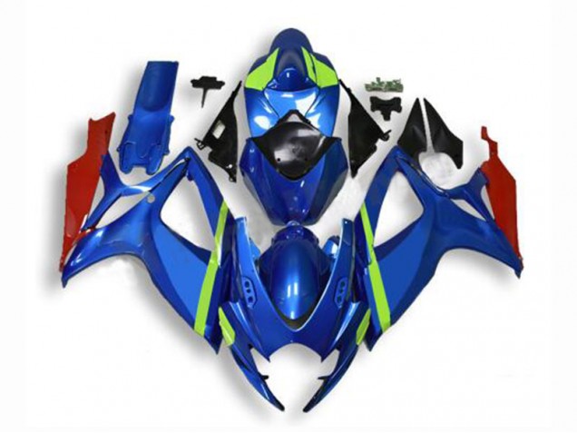 Azul Carenado & Plástico Moto Suzuki GSXR 600 / 750 K6 2006-2007 Azul Carenado & Plástico Moto Suzuki GSXR 600 / 750 K6 2006-2007