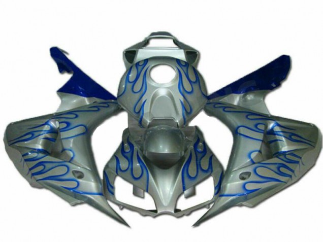Azul Llama Plata Carenado Moto Honda CBR 1000 RR 2006-2007 Azul Llama Plata Carenado Moto Honda CBR 1000 RR 2006-2007