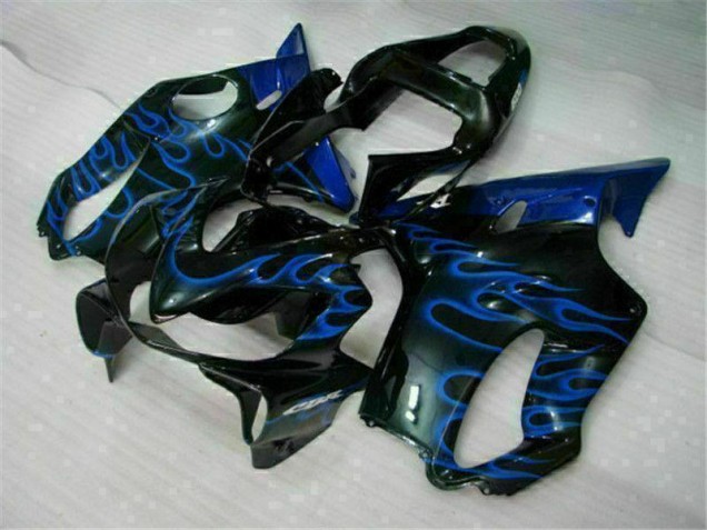 Azul Llamas Carenado Moto Honda CBR 600 F4i 2001-2003 Azul Llamas Carenado Moto Honda CBR 600 F4i 2001-2003