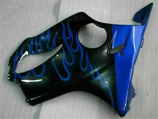 Azul Llamas Carenado Moto Honda CBR 600 F4i 2001-2003 Azul Llamas Carenado Moto Honda CBR 600 F4i 2001-2003