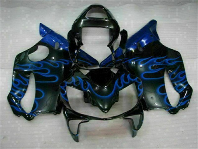Azul Llamas Carenado Moto Honda CBR 600 F4i 2001-2003 Azul Llamas Carenado Moto Honda CBR 600 F4i 2001-2003
