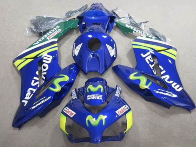 Azul Movistar Castrol Carenado Moto Honda CBR 1000 RR 2004-2005 Azul Movistar Castrol Carenado Moto Honda CBR 1000 RR 2004-2005
