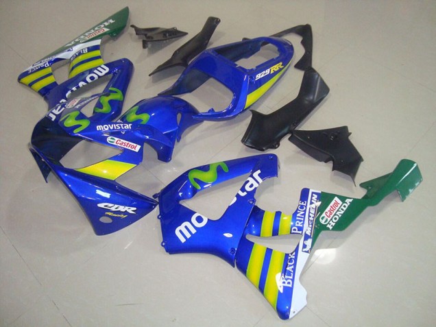 Azul Movistar Castrol Carenado Moto Honda CBR 900 RR 929 2000-2001 Azul Movistar Castrol Carenado Moto Honda CBR 900 RR 929 2000-2001