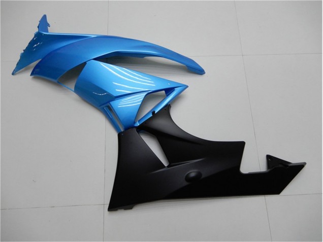 Azul Negro ABS Carenado Motocicleta Kawasaki ZX6R 2009-2012 Azul Negro ABS Carenado Motocicleta Kawasaki ZX6R 2009-2012