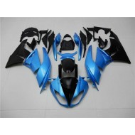 Azul Negro ABS Carenado Motocicleta Kawasaki ZX6R 2009-2012