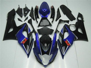 Azul Negro ABS Moto Plástica Suzuki GSXR 1000 K5 2005-2006