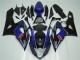 Azul Negro ABS Moto Plástica Suzuki GSXR 1000 K5 2005-2006 Azul Negro ABS Moto Plástica Suzuki GSXR 1000 K5 2005-2006