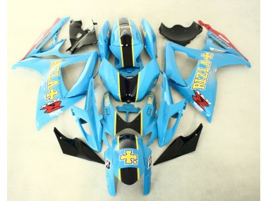 Azul Negro ABS Moto Plástico Suzuki GSXR 600 / 750 K6 2006-2007