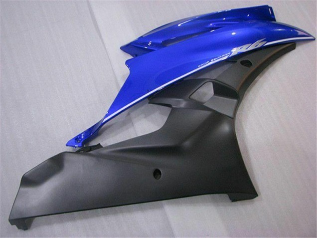 Azul Negro ABS Moto Plástico Yamaha R6 2006-2007 Azul Negro ABS Moto Plástico Yamaha R6 2006-2007