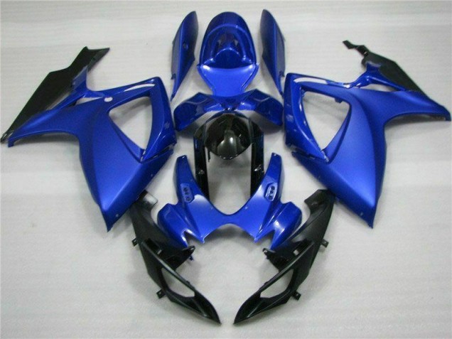 Azul Negro ABS Moto Plásticos Suzuki GSXR 600 / 750 K6 2006-2007 Azul Negro ABS Moto Plásticos Suzuki GSXR 600 / 750 K6 2006-2007