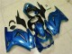 Azul Negro Blanco Ninja Carenado & Plástico Moto Kawasaki EX250 2008-2012 Azul Negro Blanco Ninja Carenado & Plástico Moto Kawasaki EX250 2008-2012
