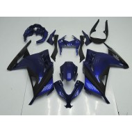 Azul Negro Carenado Moto Kawasaki ZX 300R 2013-2016