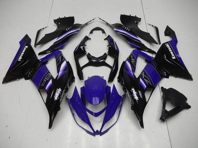 Azul Negro Carenado Moto Kawasaki ZX6R 2013-2018 Azul Negro Carenado Moto Kawasaki ZX6R 2013-2018