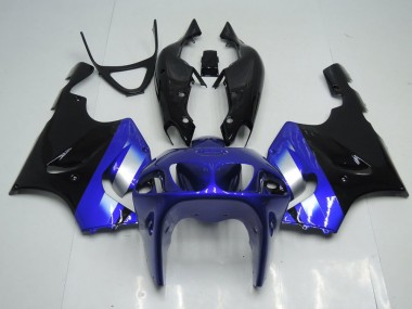 Azul & Negro Carenado Moto Kawasaki ZX7R 1996-2003