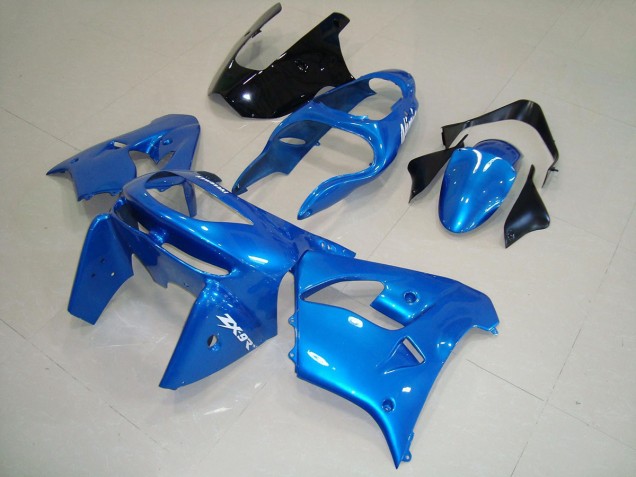 Azul Negro Carenado Moto Kawasaki ZX9R 1998-1999
