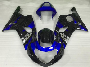 Azul Negro Carenado Moto Suzuki GSXR 1000 K1 2000-2002
