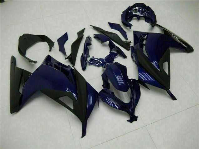 Azul Negro Carenado & Plástico Moto Kawasaki EX300 2013-2016 Azul Negro Carenado & Plástico Moto Kawasaki EX300 2013-2016