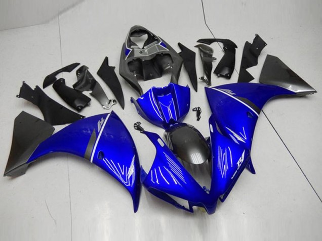 Azul Negro Carenados Moto Yamaha R1 2012-2014 Azul Negro Carenados Moto Yamaha R1 2012-2014