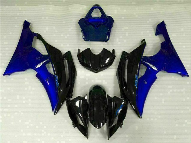 Azul Negro Carrocería Motocicletas Yamaha R6 2008-2016 Azul Negro Carrocería Motocicletas Yamaha R6 2008-2016