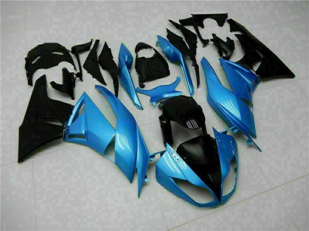 Azul Negro Kit ABS Carenado Motocicleta Kawasaki ZX6R 2009-2012 Azul Negro Kit ABS Carenado Motocicleta Kawasaki ZX6R 2009-2012