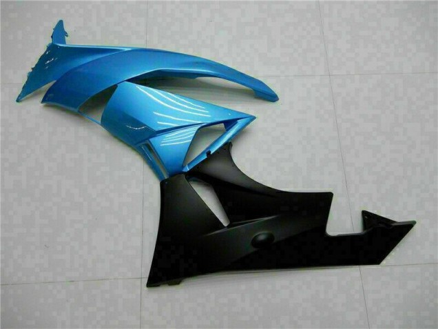 Azul Negro Kit ABS Carenado Motocicleta Kawasaki ZX6R 2009-2012 Azul Negro Kit ABS Carenado Motocicleta Kawasaki ZX6R 2009-2012