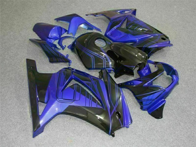Azul Negro Kit Carenado ABS Completo Kawasaki EX250 2008-2012 Azul Negro Kit Carenado ABS Completo Kawasaki EX250 2008-2012