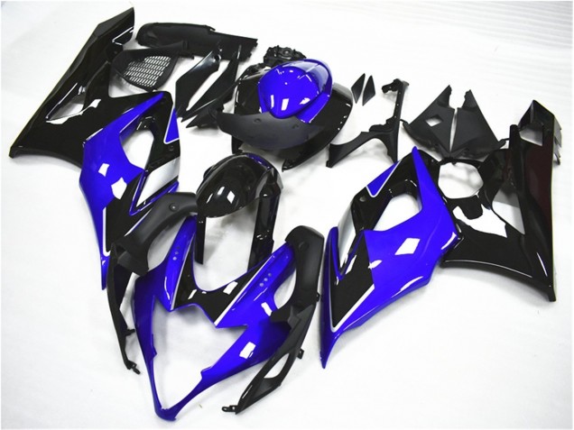 Azul Negro Kit Carenado ABS Completo Suzuki GSXR 1000 K5 2005-2006 Azul Negro Kit Carenado ABS Completo Suzuki GSXR 1000 K5 2005-2006