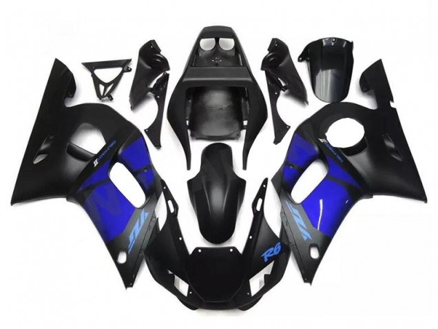 Azul Negro Kit Carenado ABS Completo Yamaha R6 1998-2002 Azul Negro Kit Carenado ABS Completo Yamaha R6 1998-2002