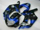 Azul Negro Kit Carenado Moto Suzuki GSXR 600 / 750 K1 K2 K3 2001-2003