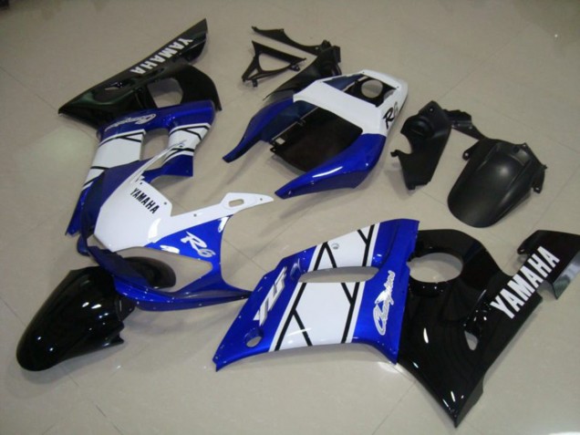 Azul Negro Kit Carenado Moto Yamaha R6 1998-2002 Azul Negro Kit Carenado Moto Yamaha R6 1998-2002