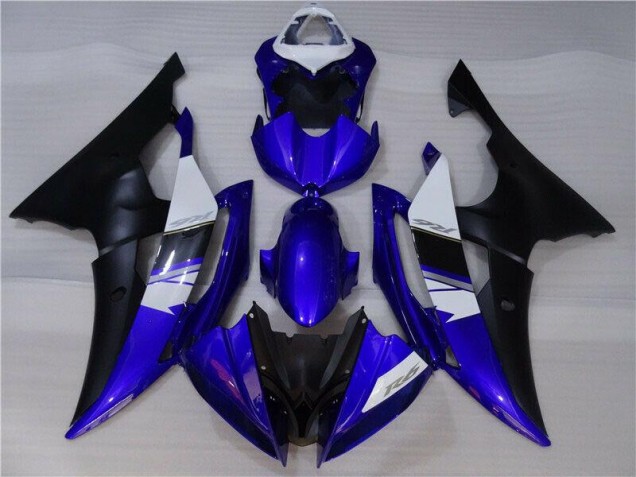 Azul Negro Kit Completo Carenado Moto Yamaha R6 2008-2016 Azul Negro Kit Completo Carenado Moto Yamaha R6 2008-2016