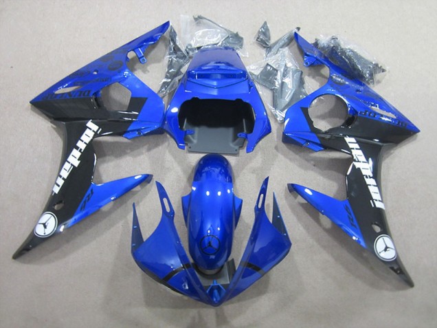 Azul Negro Kits Carenado Moto Yamaha R6 2003-2005 Azul Negro Kits Carenado Moto Yamaha R6 2003-2005