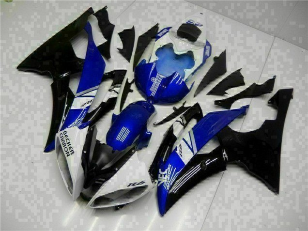 Azul Negro Kits Completo Carenado Moto ABS Yamaha R6 2008-2016