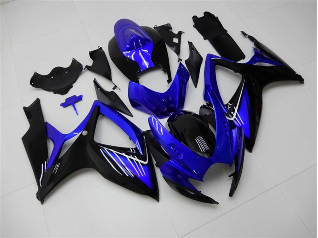 Azul Negro Kits Completo Carenado Moto Suzuki GSXR 600 / 750 K6 2006-2007 Azul Negro Kits Completo Carenado Moto Suzuki GSXR 600 / 750 K6 2006-2007