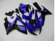 Azul Negro Kits Completo Carenado Moto Suzuki GSXR 600 / 750 K6 2006-2007 Azul Negro Kits Completo Carenado Moto Suzuki GSXR 600 / 750 K6 2006-2007