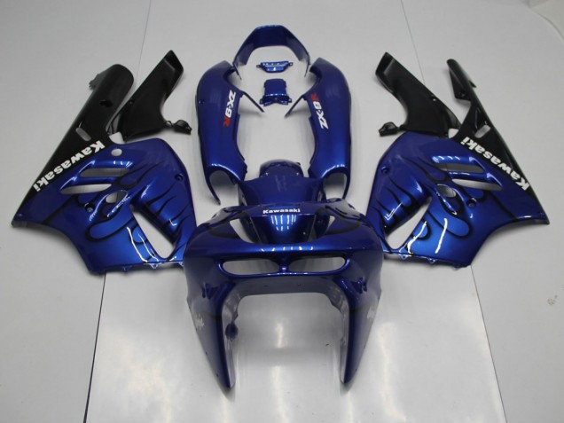 Azul Negro Llama Carenados Moto Kawasaki ZX9R 1994-1997 Azul Negro Llama Carenados Moto Kawasaki ZX9R 1994-1997