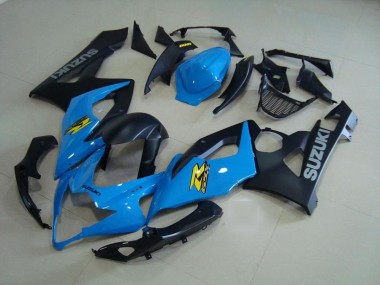 Azul & Negro Mate Carenado Moto Suzuki GSXR 1000 K5 2005-2006